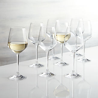 Nattie White Wine Glasses, Set of 8
