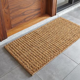 Welcome Mats Crate And Barrel Natural Knotted 24 X48 Doormat