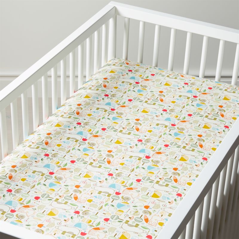 Nature Trail Organic Woodland Crib Sheet Reviews Crate And Barrel