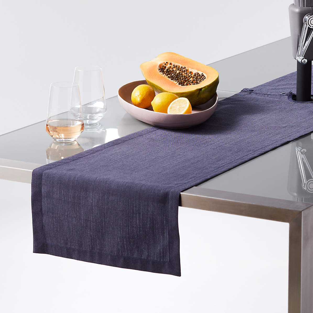 navy table runners