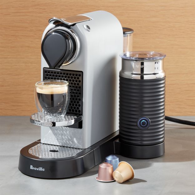 frother milk w Breville Espresso Machine by Nespresso with Silver Citiz