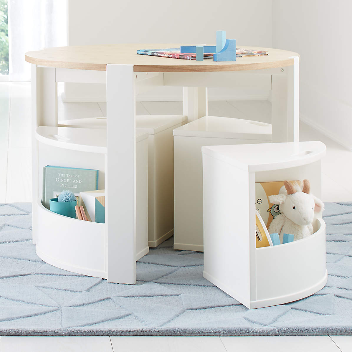 crate and kids play table