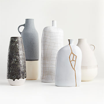Decorative Vases Glass And Ceramic Crate And Barrel