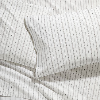 Neville Organic Grey Patterned Sheet Sets