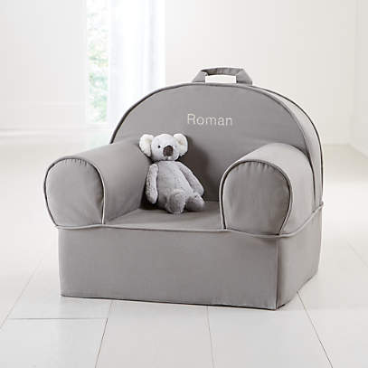 Large Grey Nod Chair + Reviews | Crate 