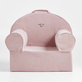 Image of Large Lilac Mauve Organic Cotton Kids Lounge Nod Chair