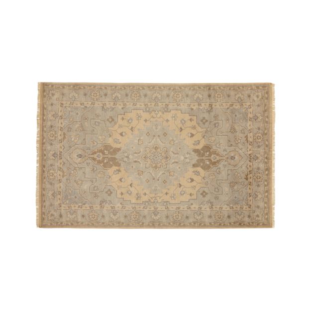 Nola 5x8 Beige Persian Rug in Area Rugs + Reviews Crate and Barrel