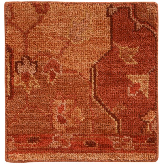 Nola Red Hand Knotted Rug Swatch Crate and Barrel