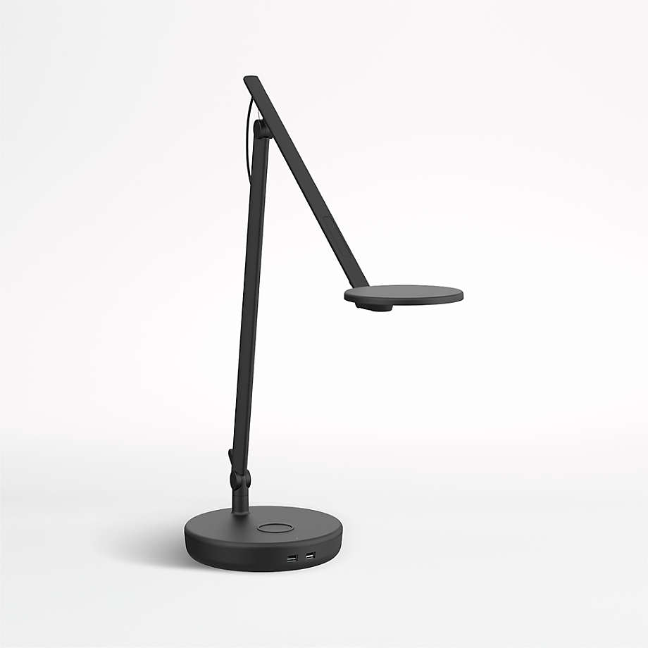 Humanscale Nova Black Desk Lamp with Charging Base | Crate ...