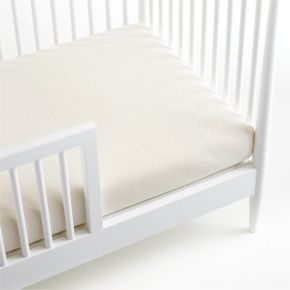 Image of Naturepedic Organic Cotton Breathable 2-Stage Crib Firm Mattress with Waterproof Breathable Pad