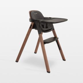 Image of Nuna ® BRYN ™ Sanderson Black Walnut Wood Baby High Chair