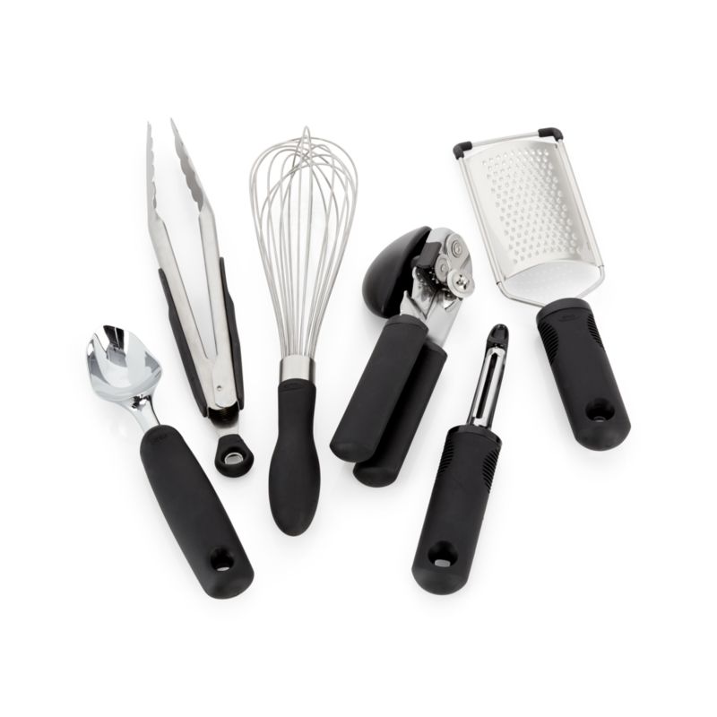 Oxo Kitchen Tools Set OXO SteeL 15 Piece Everyday Kitchen Tool Set   OXO6pcKitchenEssentialsSetF16