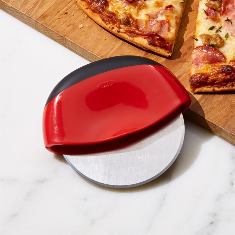 OXO Clean Cut Pizza Cutter + Reviews Crate and Barrel