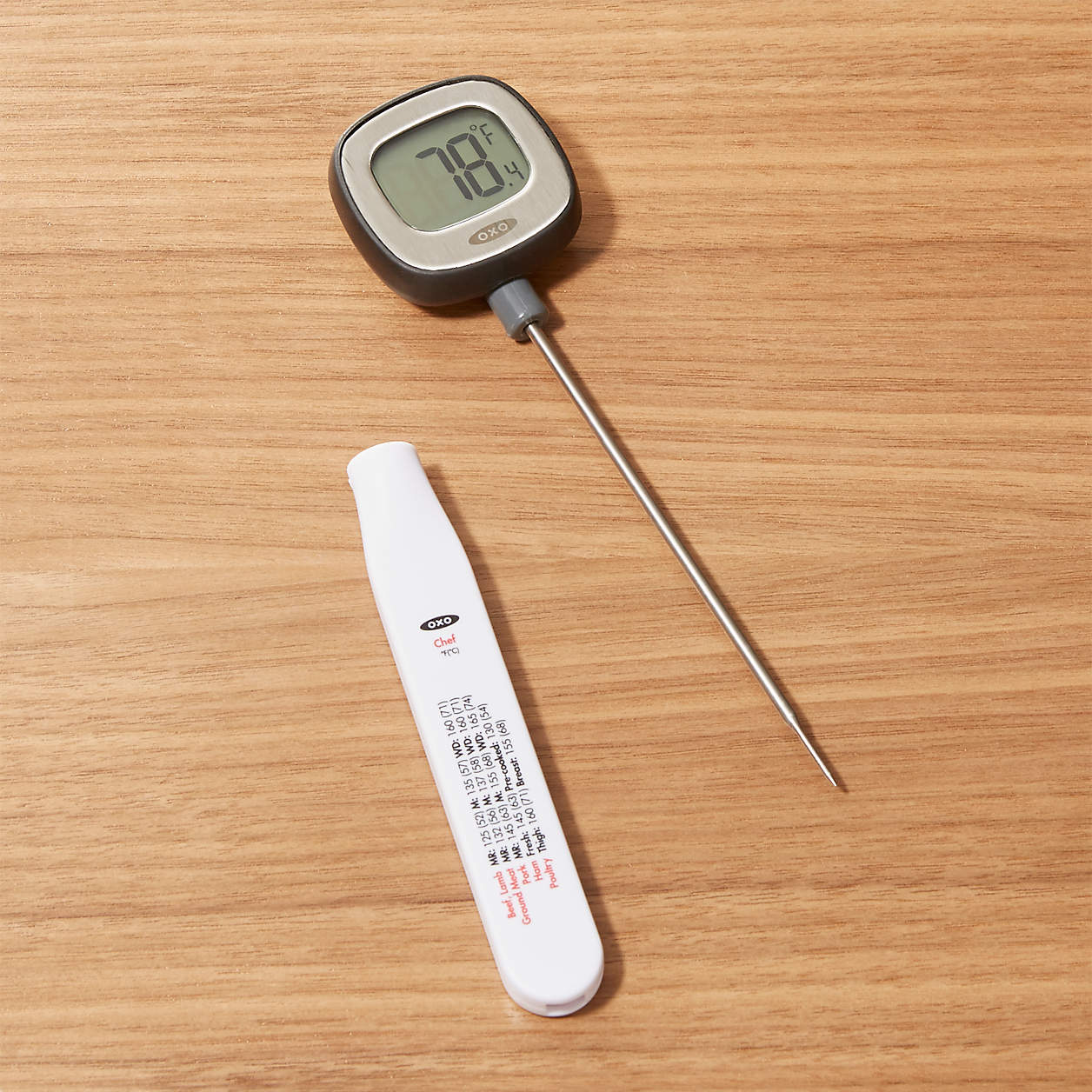 OXO Precision Instant Read Digital Thermometer + Reviews | Crate and Barrel