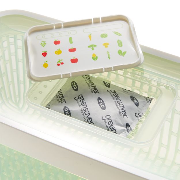 OXO 4.3Qt. Greensaver Produce Keeper Crate and Barrel