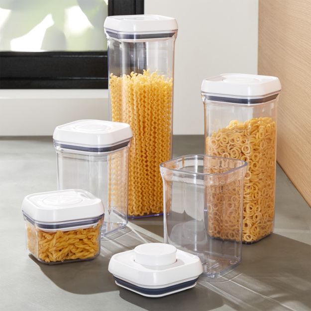 OXO Pop Containers, Set of 5 + Reviews Crate and Barrel