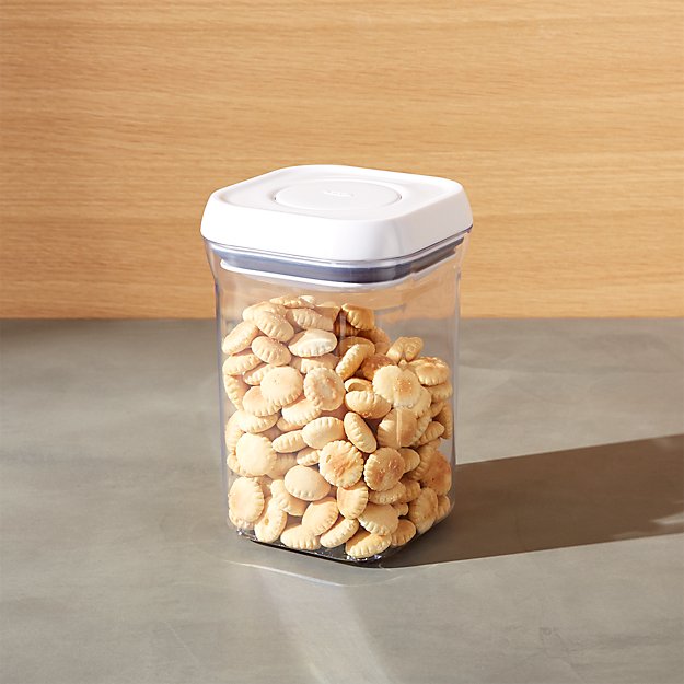 OXO ® Pop Square .9qt Container with Lid | Crate and Barrel