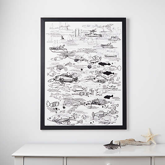 Framed Wall Art Crate and Barrel