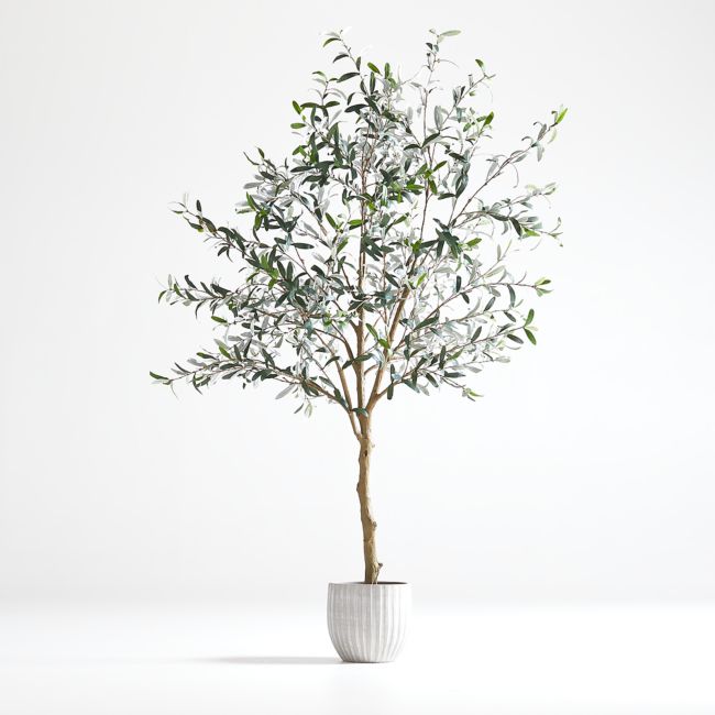 Online Designer Bedroom Faux Olive Tree in Pot 7'