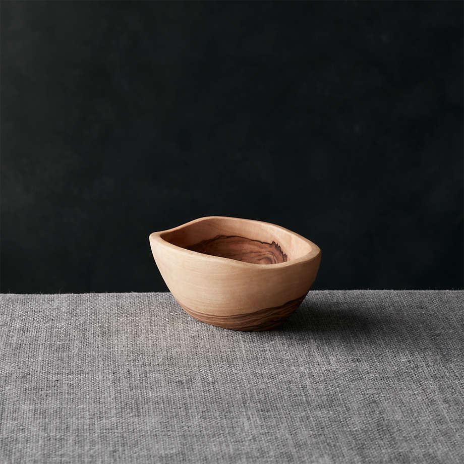 Olivewood 4.72"x3.5" Nibble Bowl + Reviews | Crate and Barrel