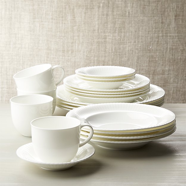 Olivia 20Piece Dinnerware Set Crate and Barrel