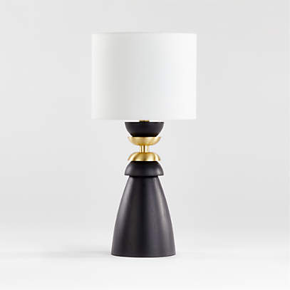 white metal table lamp