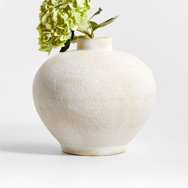 Ophelia Matte Natural Round Vase  10