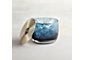 Orb Sapphire Blue Glass Ice Bucket