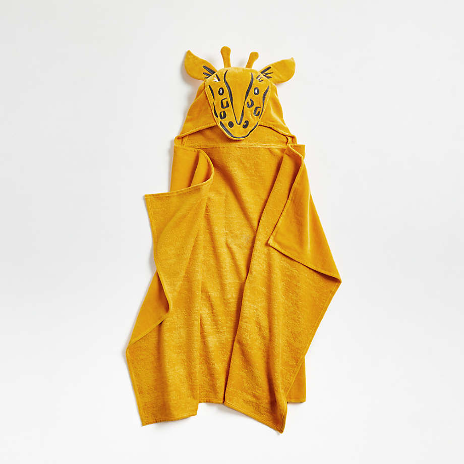 giraffe hooded towel