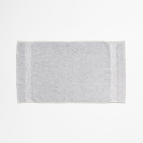 Organic Turkish Cotton Grey Fleck Bath Mat 20