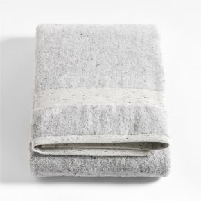 Image of Organic Turkish Cotton Grey Fleck Bath Sheet