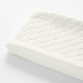 Image of Cozy Cloud Pampas Ivory Washed Organic Cotton Changing Pad Cover