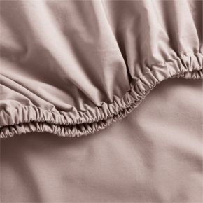 Image of Cozy Cloud Plum Rose Washed 100% Organic Cotton Baby Crib Fitted Sheet