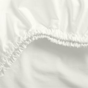 Image of Cozy Cloud Pampas Ivory Washed 100% Organic Cotton Baby Crib Fitted Sheet