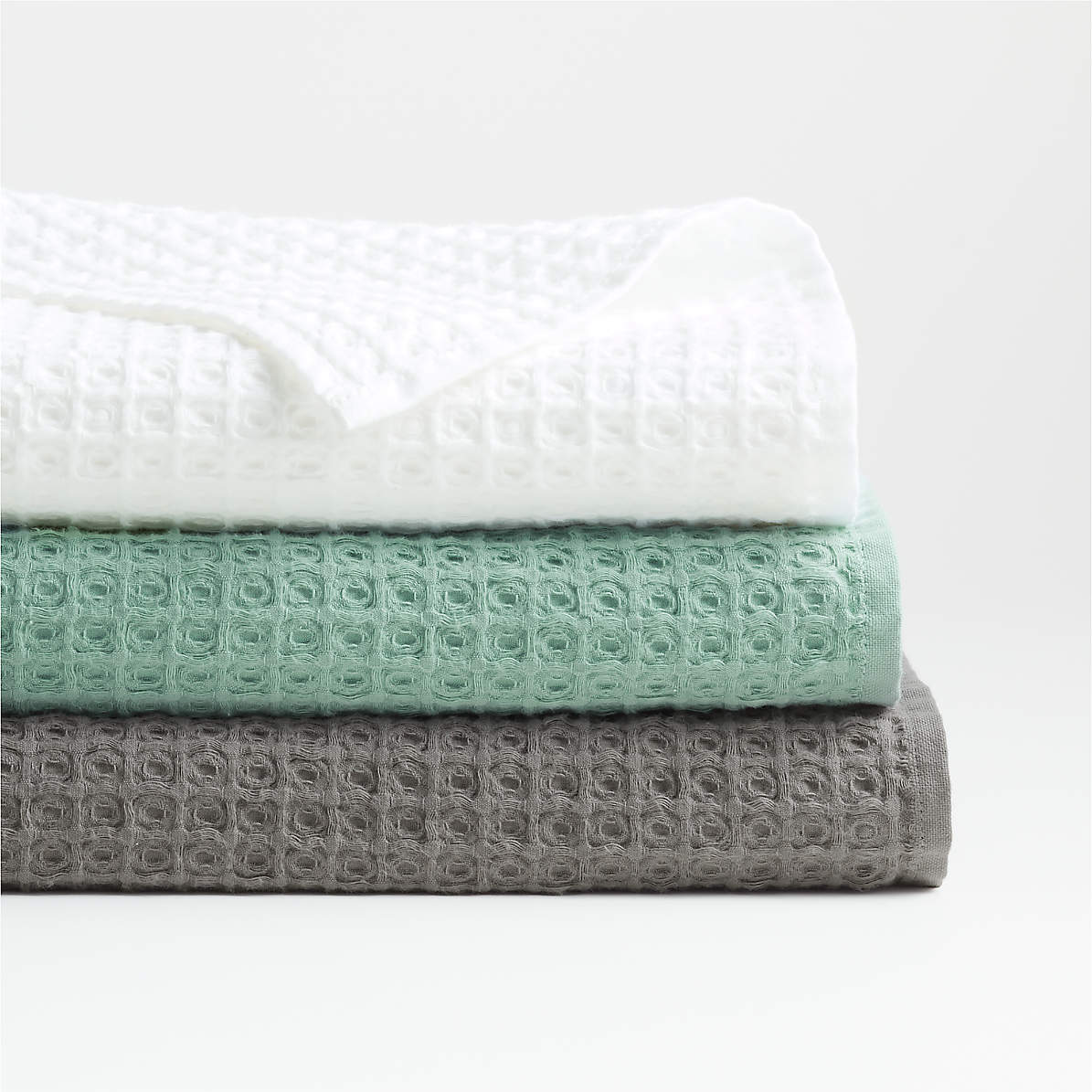 Organic Cotton Waffle Bath Towels Crate And Barrel