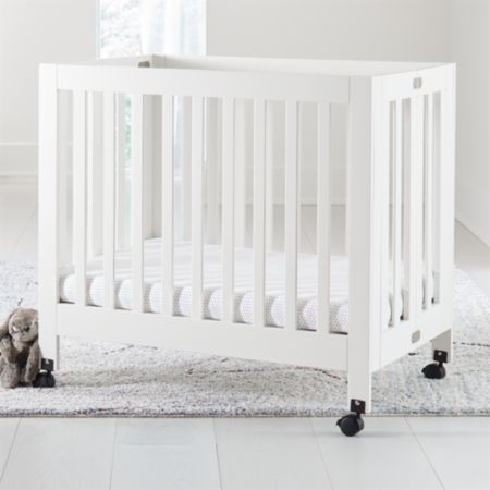 Babyletto Origami White Mini Crib Crate And Barrel