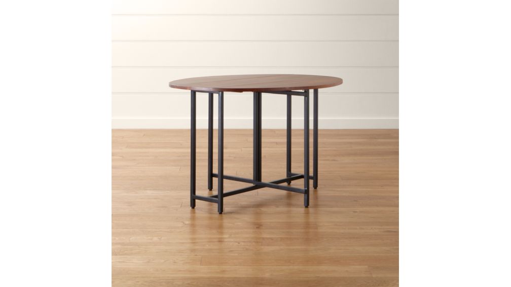 Origami Drop Leaf Oval Dining Table Crate and Barrel
