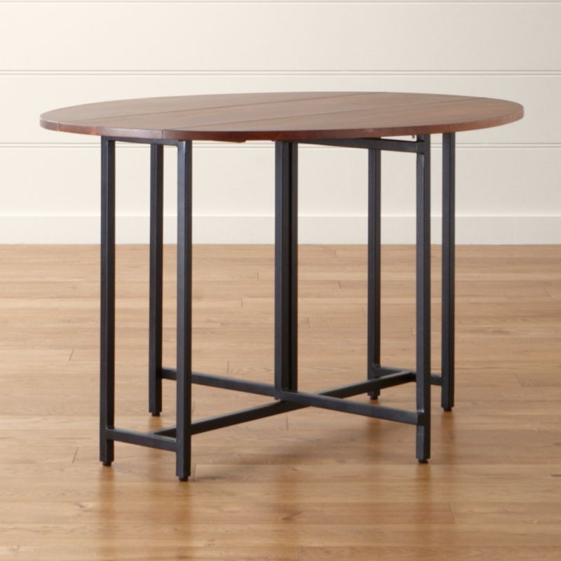 Origami Drop Leaf Oval Dining Table Reviews Crate And Barrel