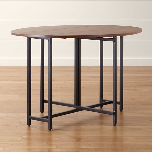 Origami Drop Leaf Oval Dining Table Reviews Crate And Barrel Origami Drop Leaf Oval Dining Table