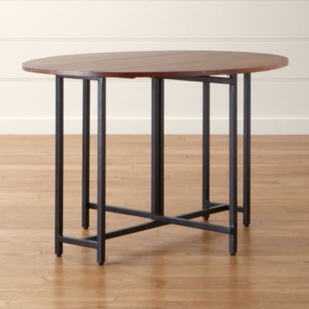 Origami Drop Leaf Oval Dining Table