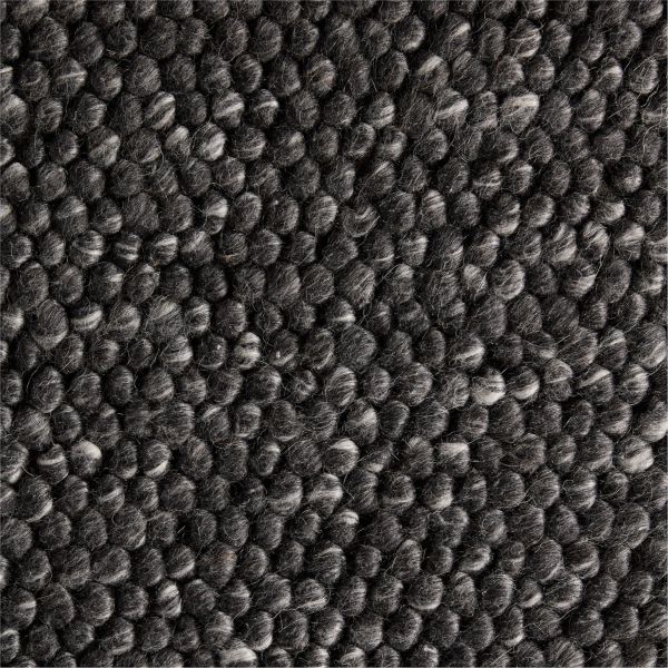 Orly Wool Blend Textured Black Area Rug 12'x15'