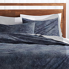 Ostin Blue Duvet Covers And Pillow Shams Crate And Barrel