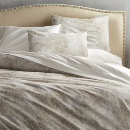 Ostin Neutral Duvet Covers And Pillow Shams Crate And Barrel Canada
