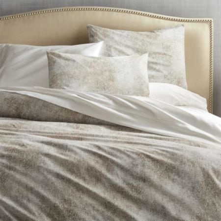 Ostin Neutral Full Queen Duvet Cover Reviews Crate And Barrel