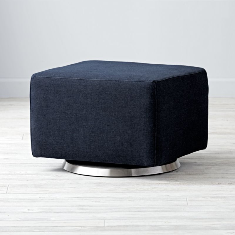 navy glider and ottoman set
