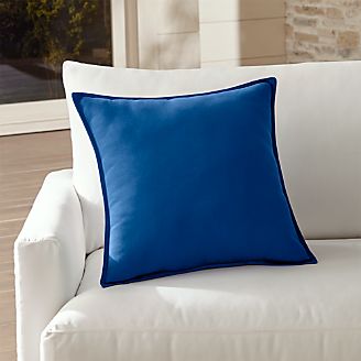 Sunbrella ® Mediterranean Blue 20" Sq. Outdoor Pillow