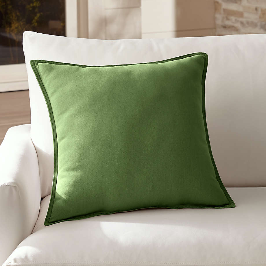 Sunbrella Spectrum Cilantro 20" Outdoor Pillow + Reviews Crate and Barrel