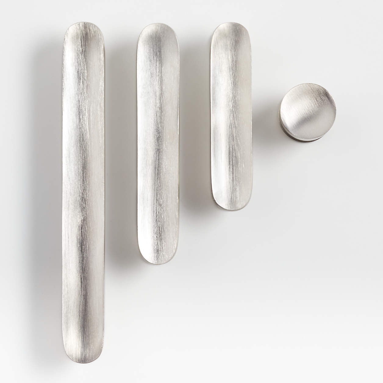 Oval Brushed Nickel Knob and Handles Crate and Barrel Canada
