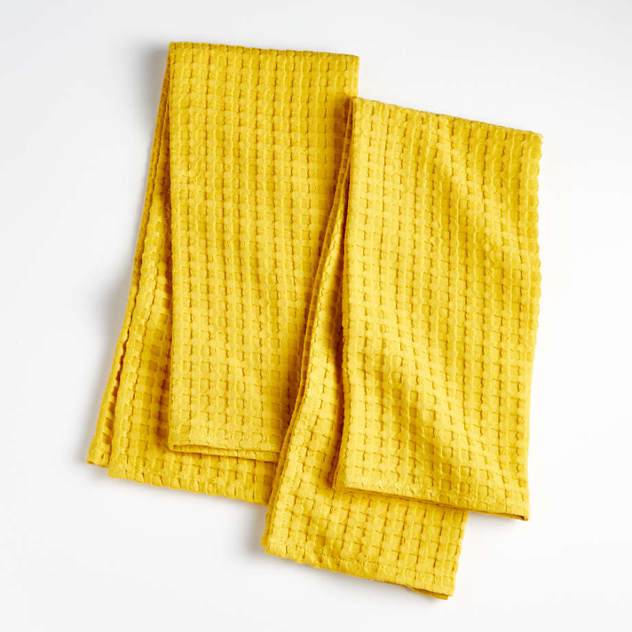 yellow dish cloth