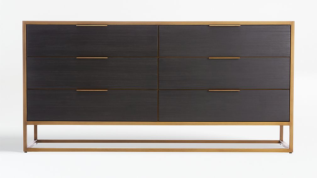 Oxford Black 6Drawer Dresser + Reviews Crate and Barrel